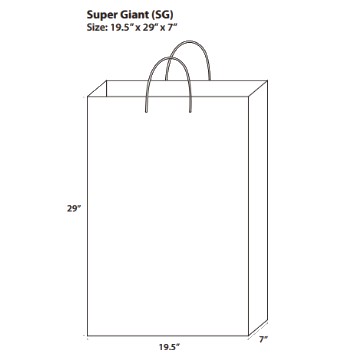 Bolsa Flomo Super gigante Toda ocasión, paquete de 12 unidades - AO818SG