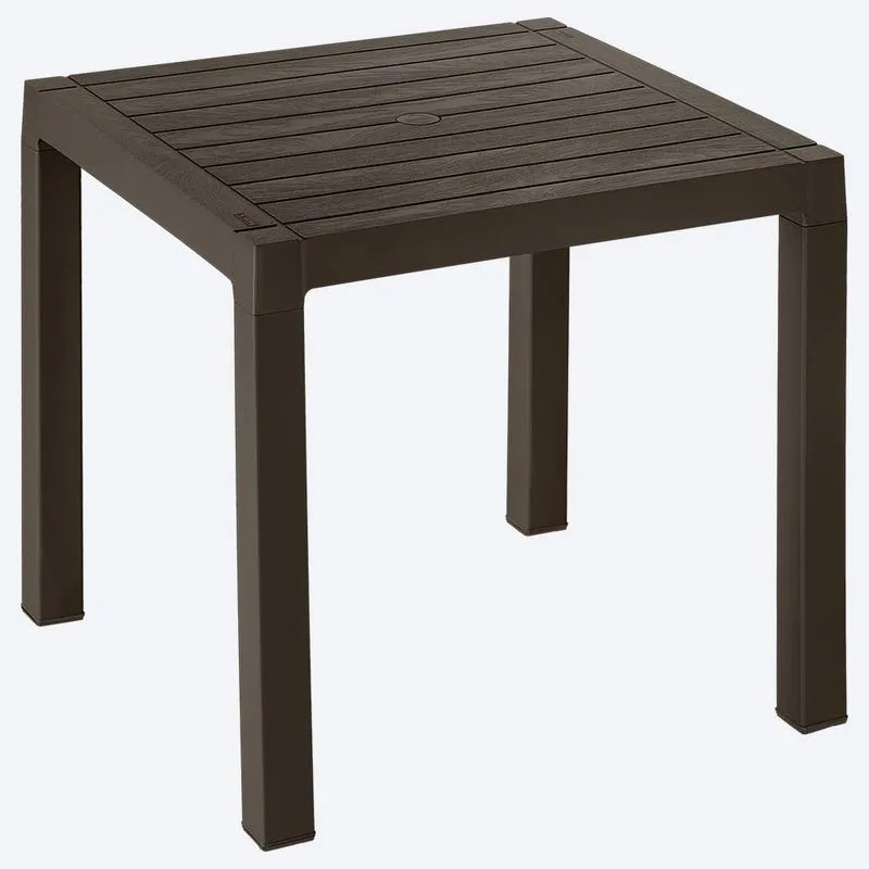 MESA BARU CUAD 75X75CM MARRON