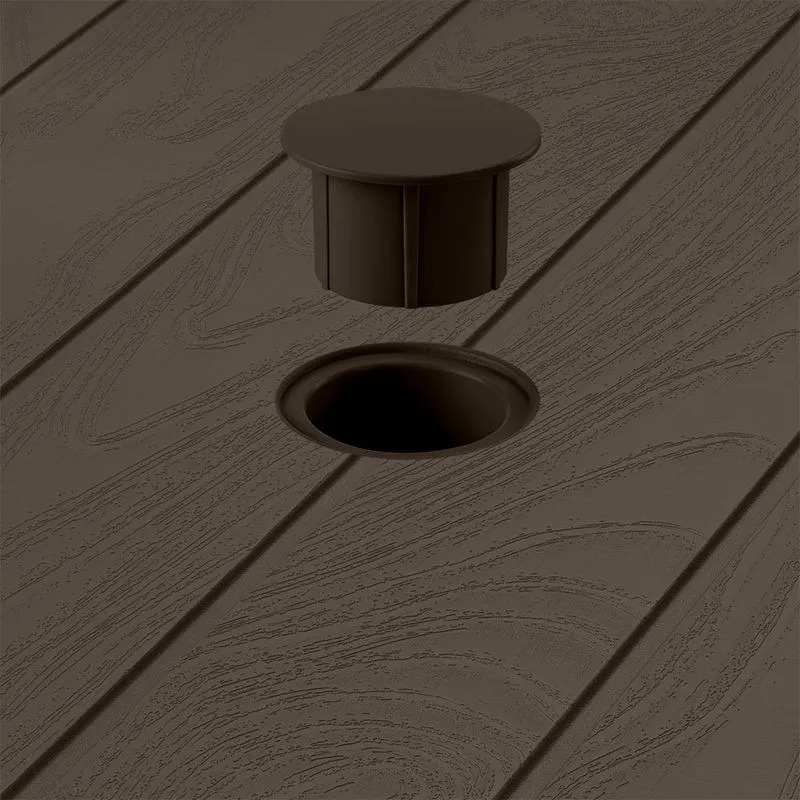 MESA BARU CUAD 75X75CM MARRON