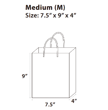 Bolsa Flomo Mediana Toda Ocasion Kraft, paquete de 12 unidades - KF627R