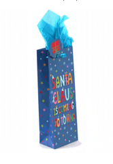 Bolsa Flomo Botella Navidad, Paq. 12 Unds. - GACM824B-A