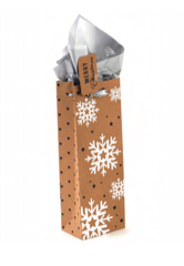 Bolsa Flomo Botella Navidad Kraft, paquete de 12 unidades - GAKFPM1758B-A
