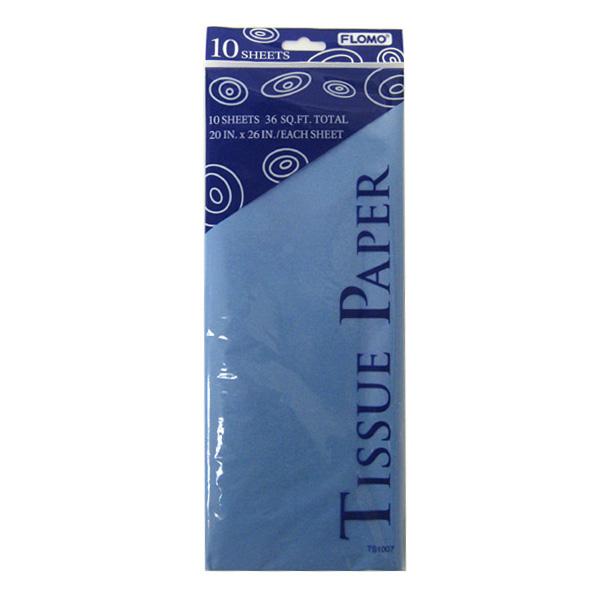 PAPEL TISSUE 10 HOJAS AZUL PASTEL TS1007