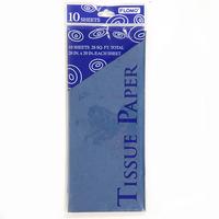 PAPEL TISSUE 10 HOJAS AZUL ROYAL TS1008