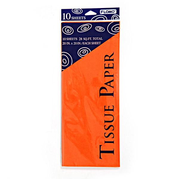 PAPEL TISSUE 10 HOJAS NARANJA TS1014