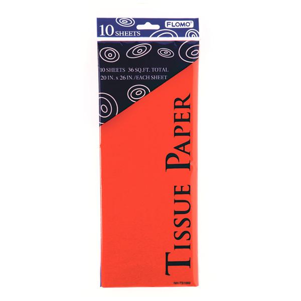 PAPEL TISSUE 10 HOJAS ROJO TS1002