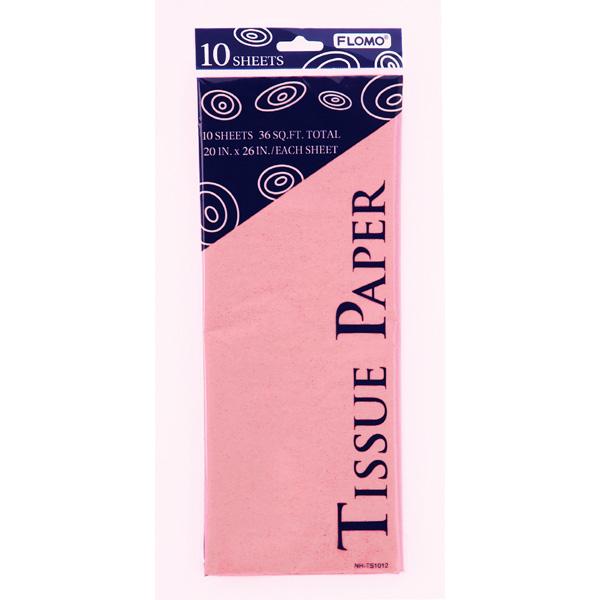 PAPEL TISSUE 10 HOJAS ROSADO PASTEL TS1003