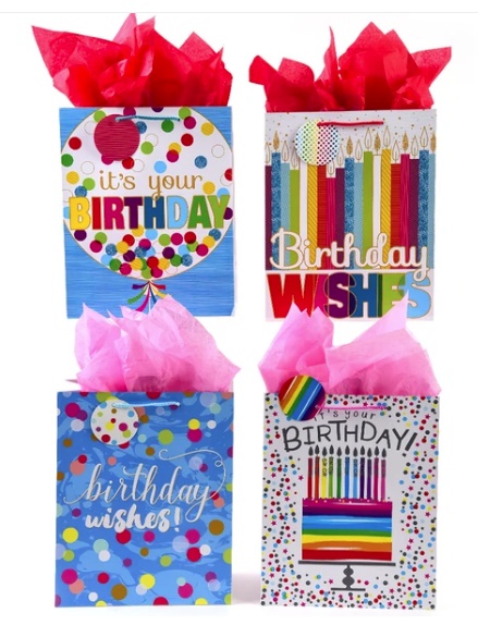 [BB675E] Bolsas Flomo Cumpleaños Extra Grande, Paq. 12 Unds. - BB675E