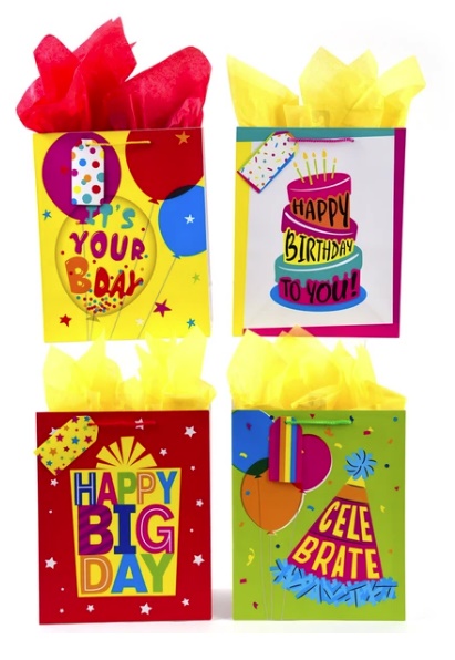 [BB681U] Bolsa Flomo Ultra grande Cumpleaños, paquete de 12 unidades - BB681U