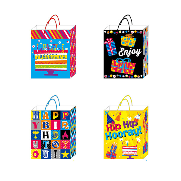 [BB646M] Bolsa Flomo Mediana Cumpleaños, paq. de 12 unidades - BB646M