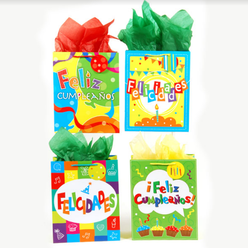 [BB642E] Bolsa Flomo Extra grande Cumpleaños, paquete de 12 unidades - BB642E