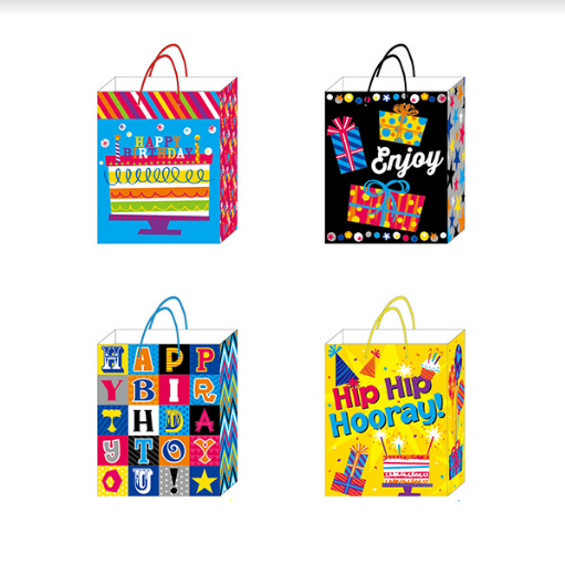 [BB646SG] Bolsa Flomo Super gigante Cumpleaños, paquete de 12 unidades - BB646SG